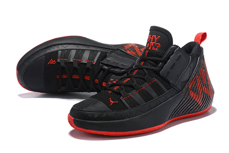 Men Jordan Why Not Zero.2 WestBrook Black Red Shoes